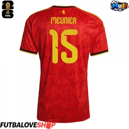 Dres Belgicko Thomas Meunier #15 Domáci MS 2026 Krátky Rukáv